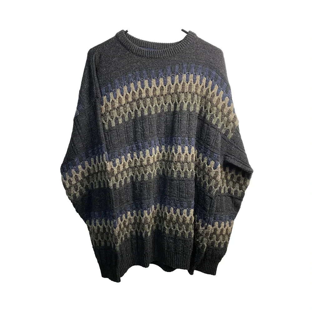 northern isles mens‎ long sleeve pullover knit sweater size XL extra large